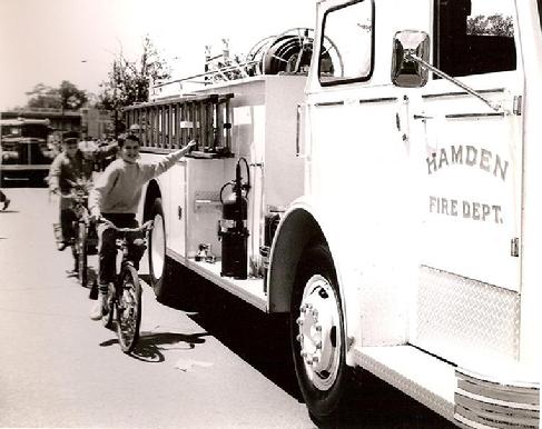 "An unscheduled way to participate in the Hamden Parade" was the newspaper caption for this Memorial Day photo snapped by I.A. Sneiderman in 1967.